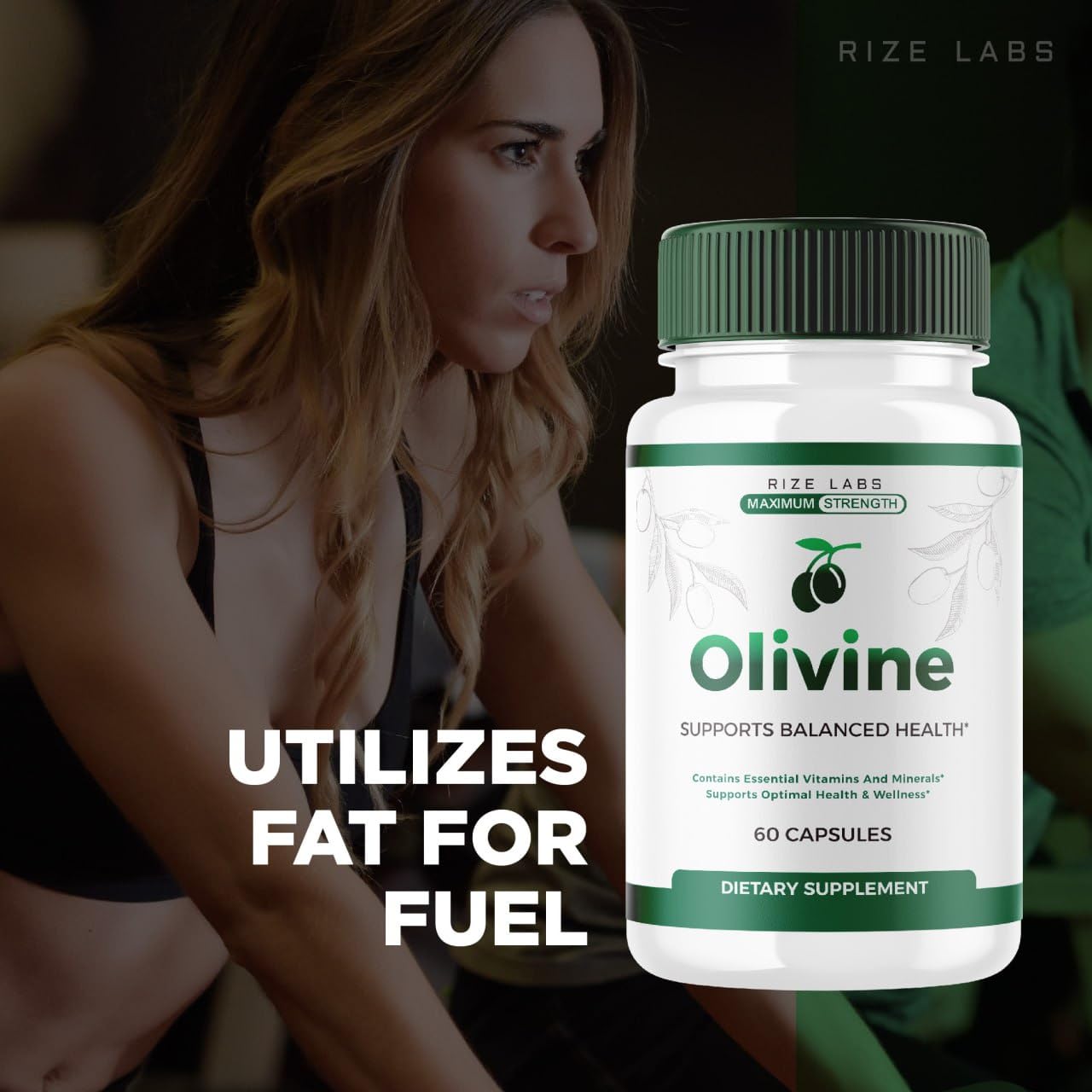 rize labs (Official Olivine Weight Loss Supplement, Superfood Capsules for Total Body Wellness and a Healthy Lifestyle, Pills for Leaner Physique, Oli Vine Reviews, Advanced (60 Capsules)