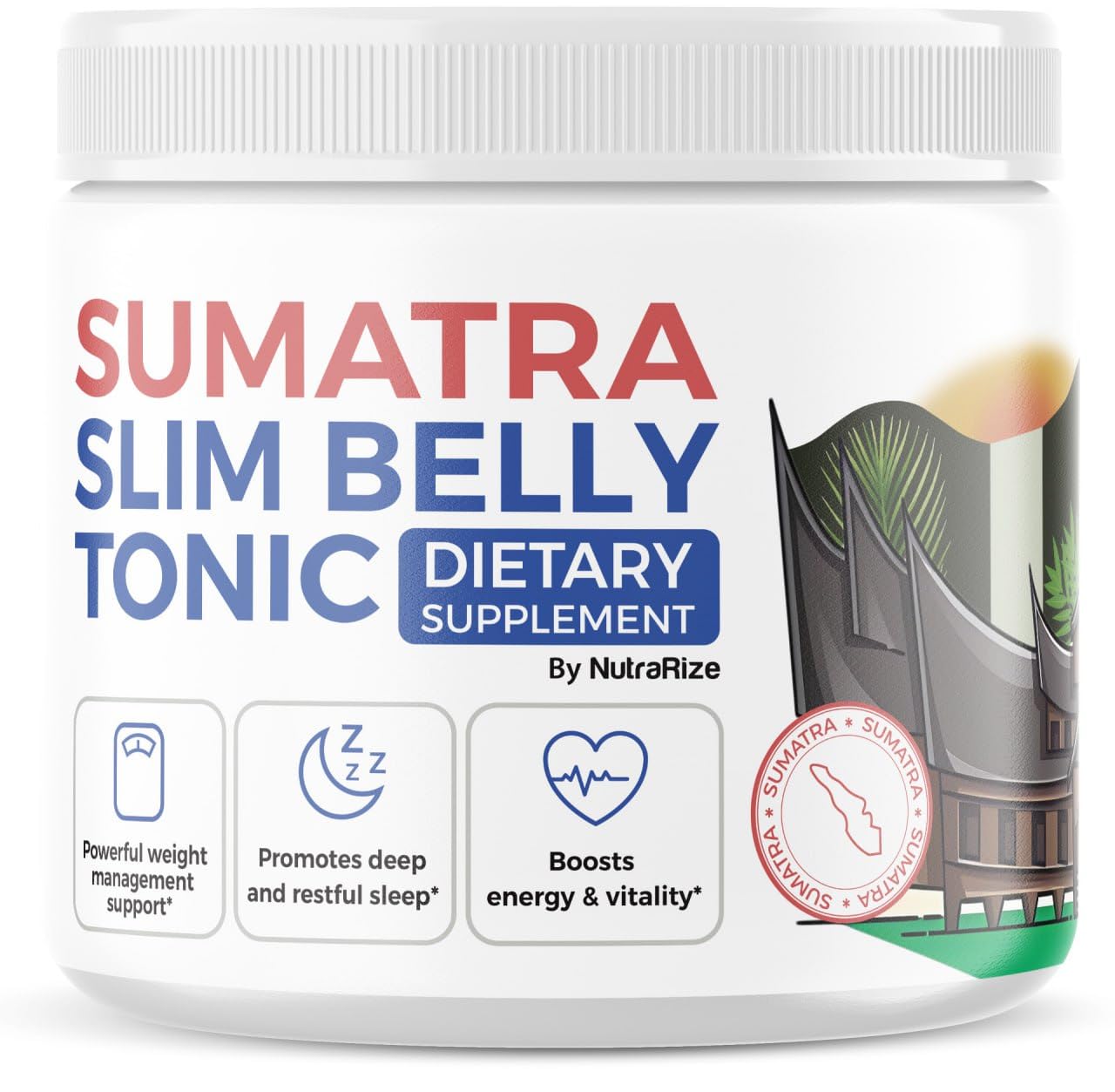 NutraRize Sumatra Slim Belly Tonic Powder - Dietary Supplement, All-Natural Maximum Strength Powder, Reviews (1 Pack)