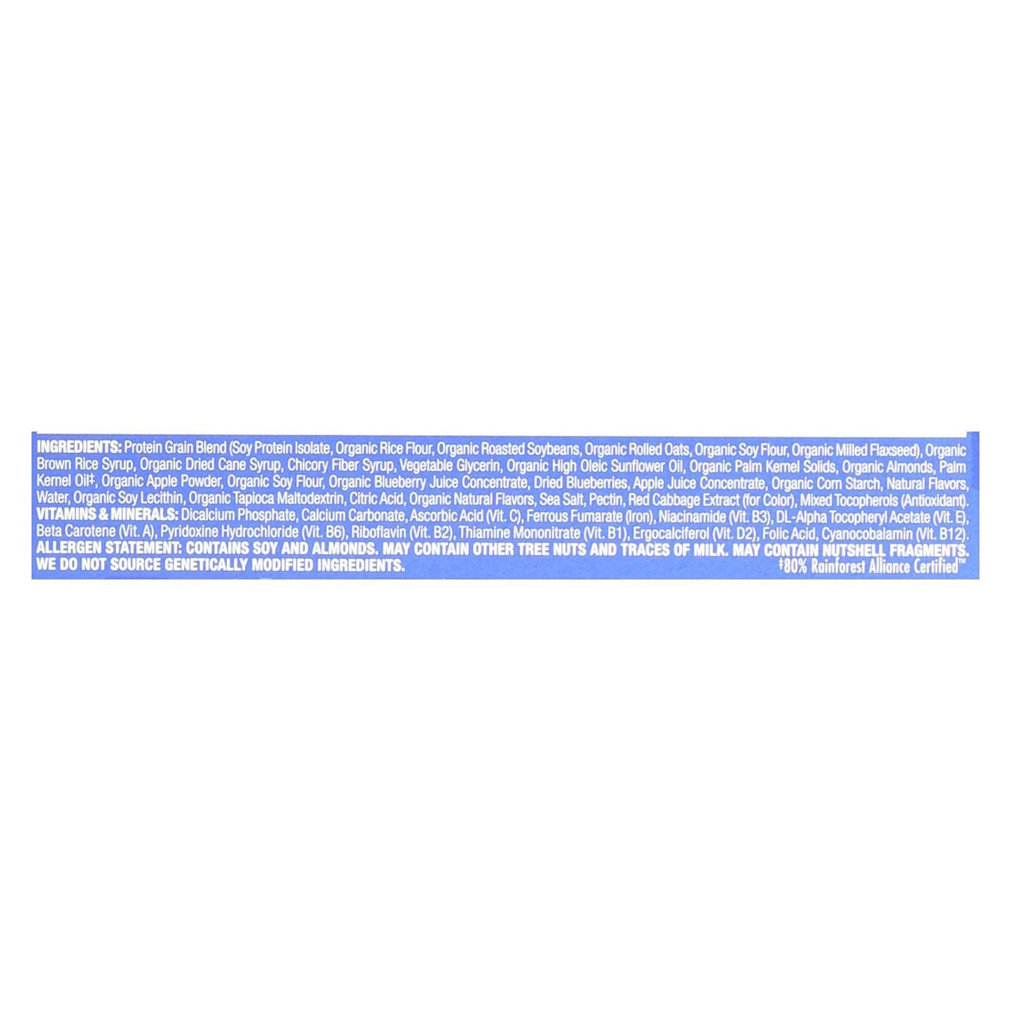 Clif Bar Luna Bar Organic Blueberry Bliss Case of 15 169 oz 70 Organic