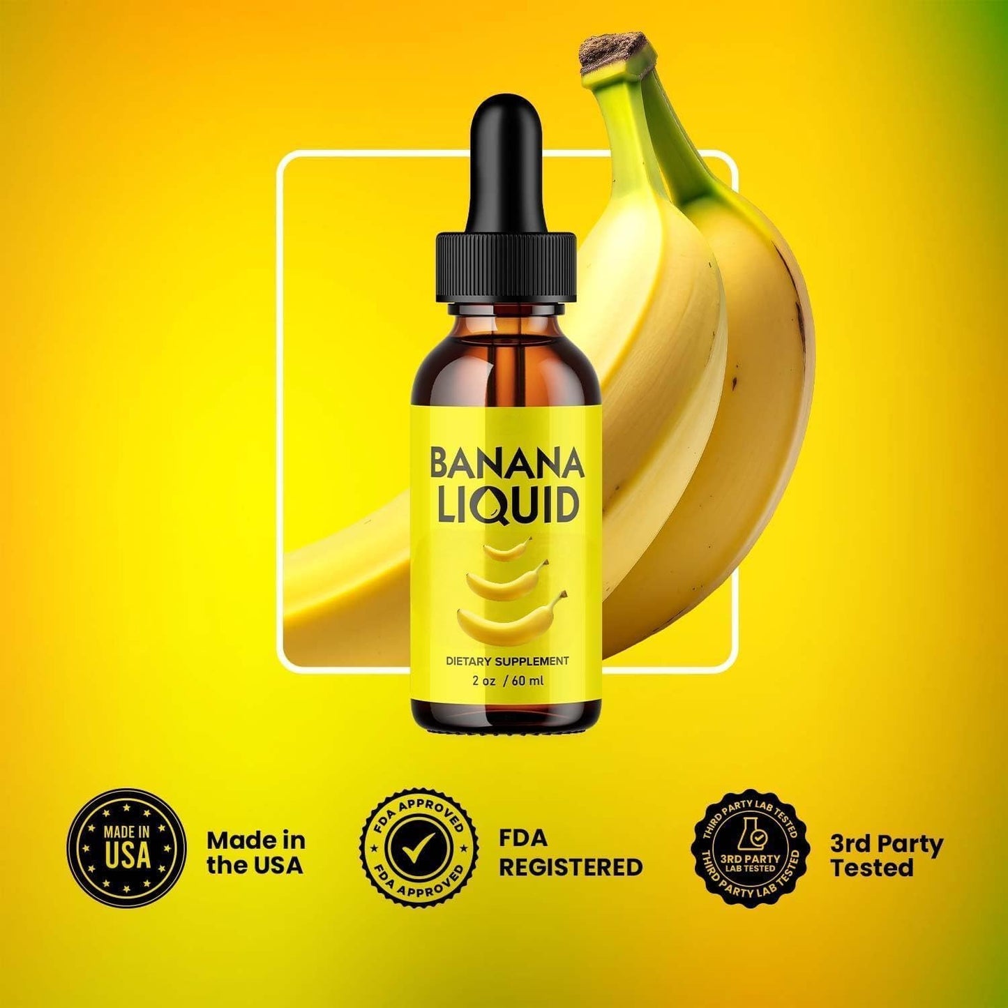 Banana Supplement Liquid Original 60ml Banana Extract Liquid for Women Gut Health 1 Pack