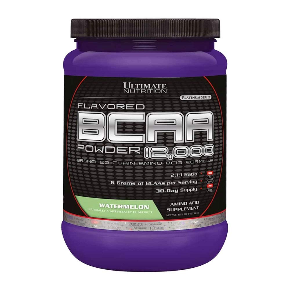 Ultimate Nutrition Flavored BCAA Powder - Caffeine Free with 3g Leucine 1.5g Valine 1.5g Isoleucine - Post Workout Amino Acid Supplement, Orange, 30 Servings