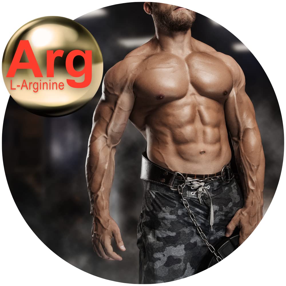 SYNC Naturals Nitric Plus- 800mg L Arginine- 400mg L Citrulline- Extra Strength Nitric Oxide Pills | 30mg Niacin - High Performance Workouts | Nitric Oxide Supplements for Men and Women| 60 Count