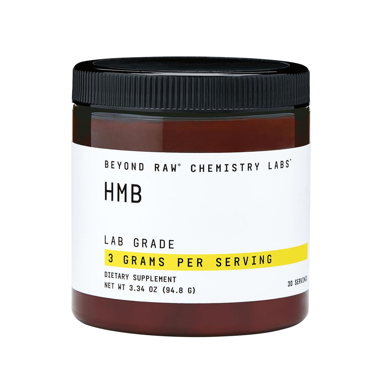 BEYOND RAW Chemistry Labs HMB Powder | Increase Performance | 30 Servings