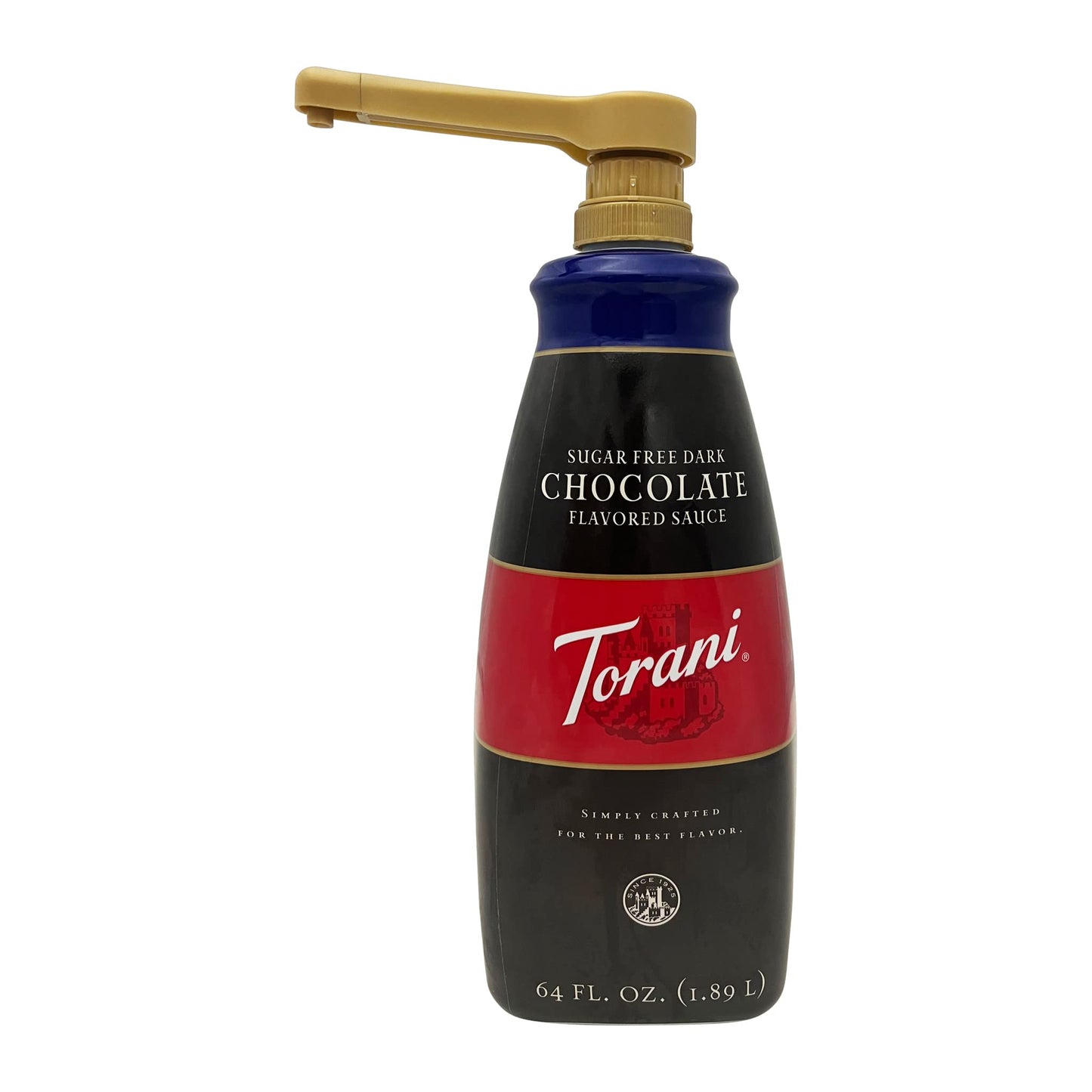 Sauce Syrup Pump 64 fl oz Dispenser Chocolate Caramel Vanilla Variety of Sauces BPAFree I Fits 64 fluid ounce Torani DaVinci Fit Ghirardelli 87 to 90 fl oz by Handit I 1Piece