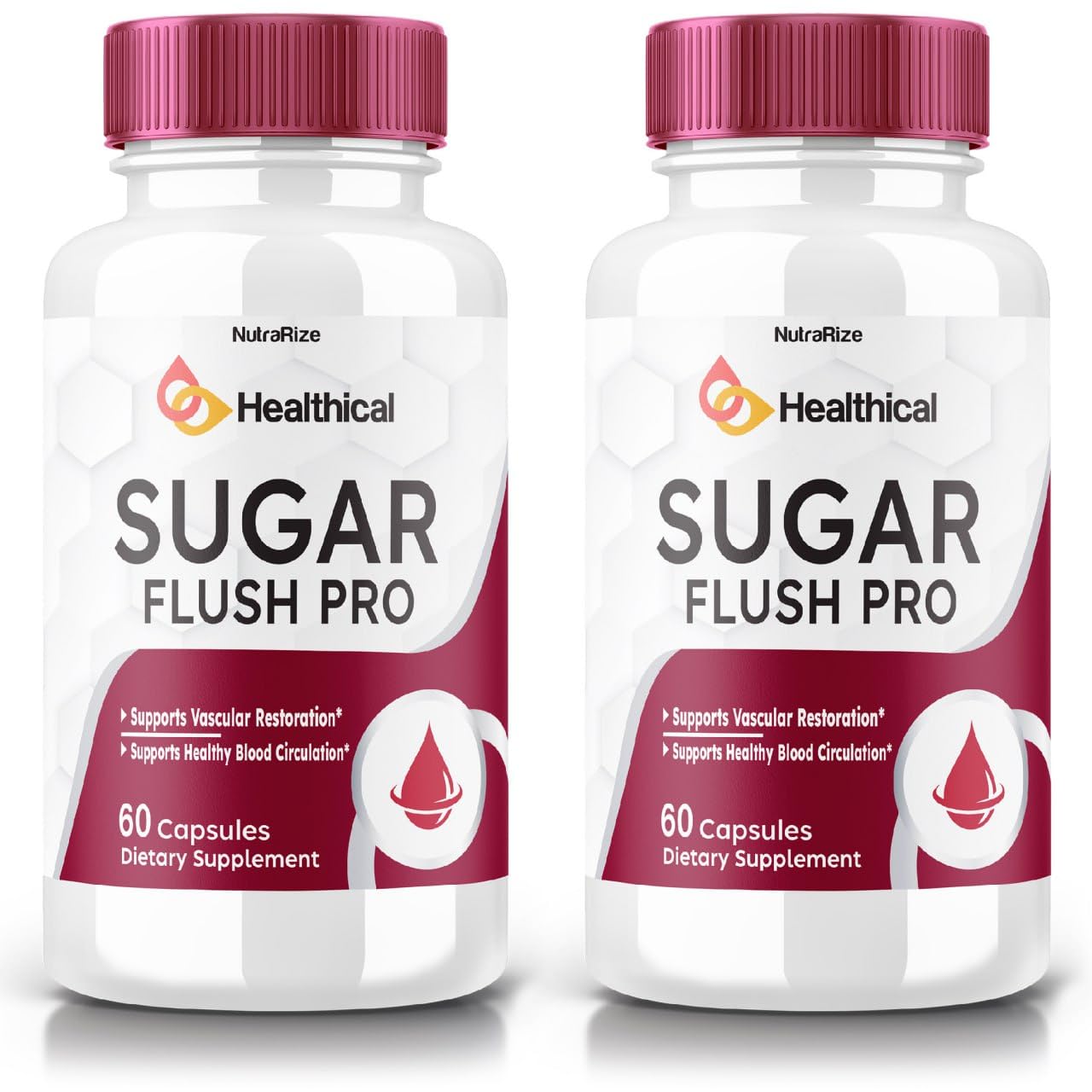 (2 Pack) Sugar Flush Pro, Sugar FlushPro to Maintain Healthy Levels, All-Natural Blood Dietary Supplement, SugarFlush Pro Advanced Formula for Optimal Health, SugarFlushPro Review (120 Capsules)