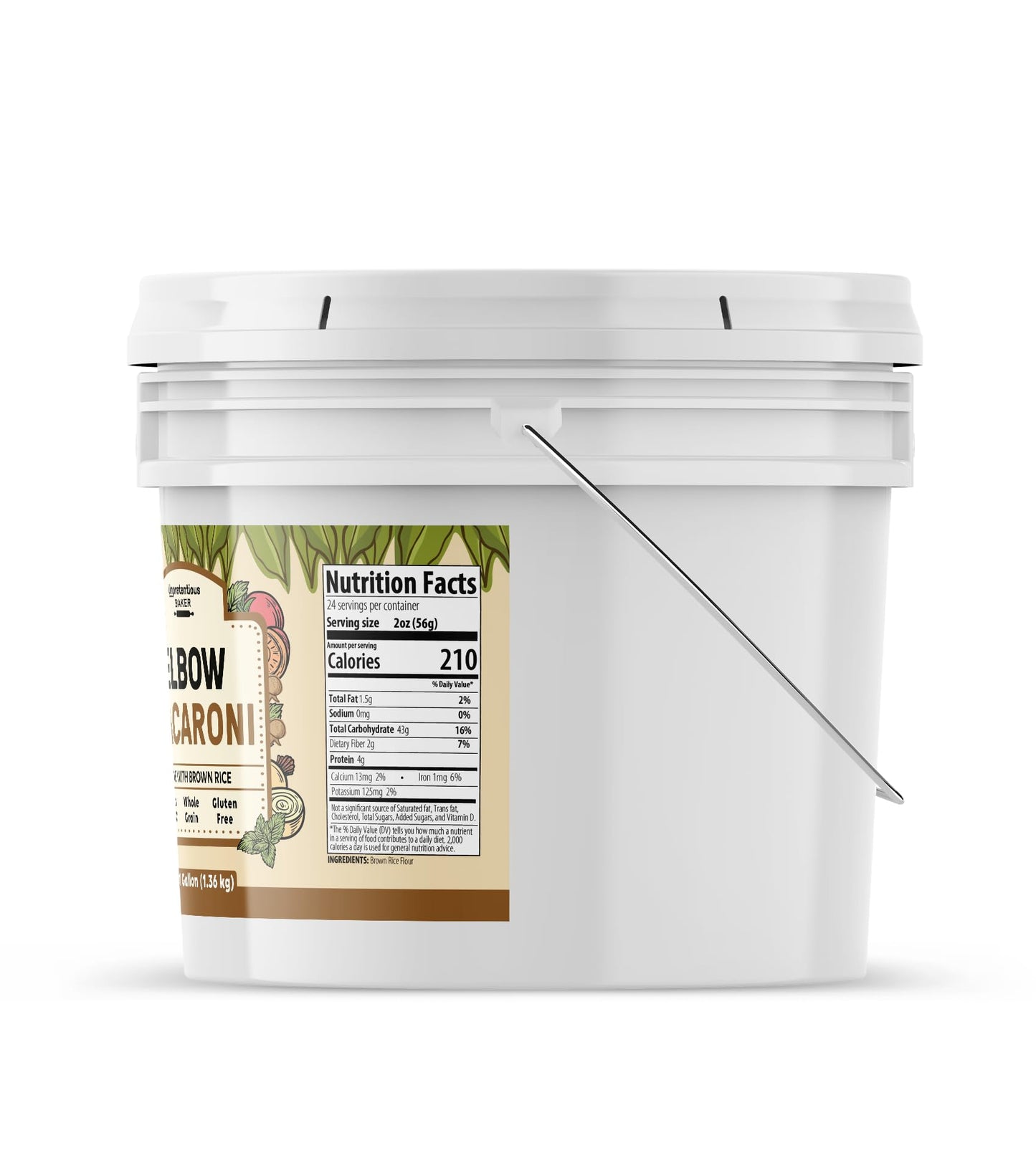 Unpretentious Brown Rice Elbow Macaroni 1 Gallon Whole Grain Pasta Gluten Free