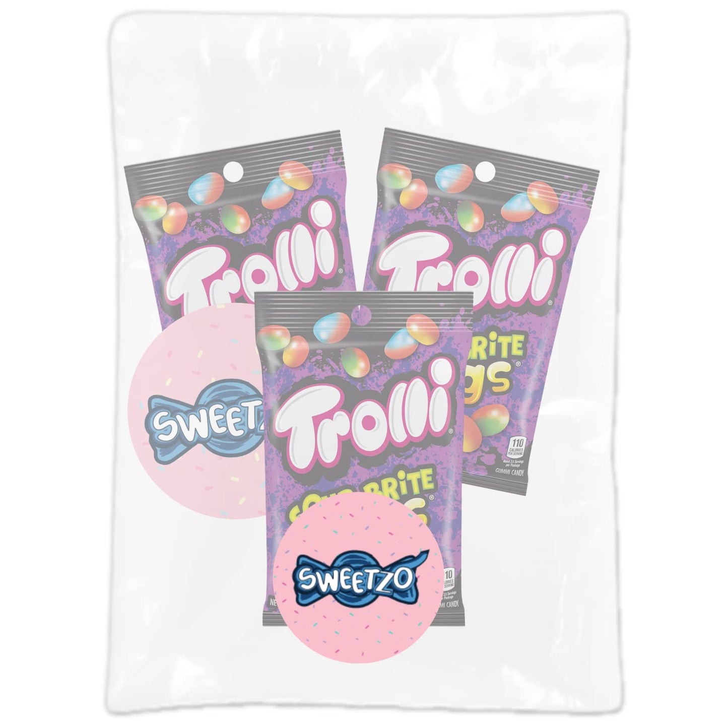 Sour Brite Eggs Chewy Gummy with Candy Shell Unique Novelty Jelly Beans Bulk Candies for Easter and Parties Pack of 3 4 Ounces Sour Brite Eggs