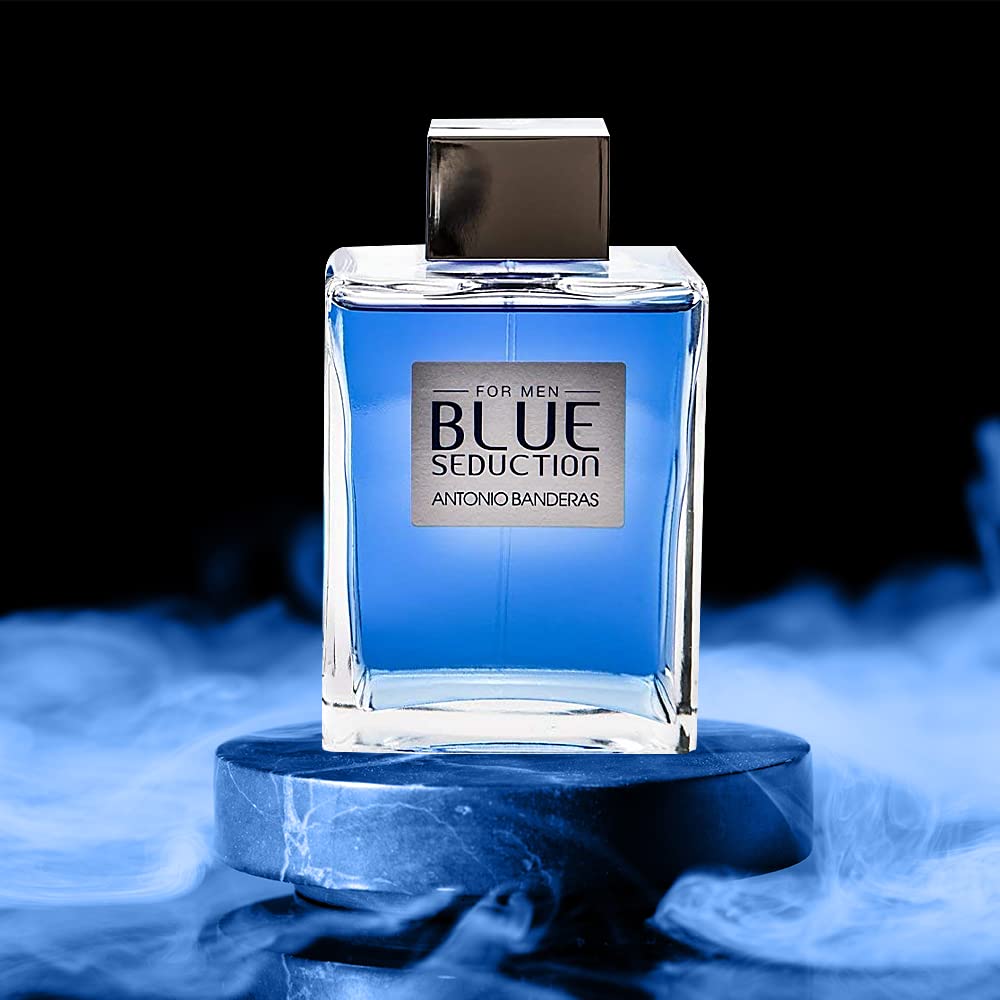Antonio Banderas Blue Seduction Eau de Toilette Spray for Men, 6.8 Fluid Ounce