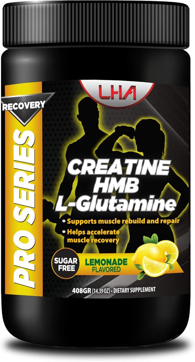 LHA Pro Series Recovery Creatine HMB L-Glutamine is a Powerful Recovery Formula Designed to Accelerate Muscle Repair and Support Lean Muscle Growth After Intense Workouts.