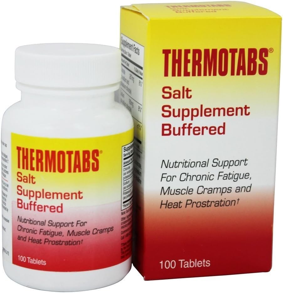 Thermotabs Salt Supplement, Buffered, 100 tablets - Buy Packs and SAVE by Thermotabs