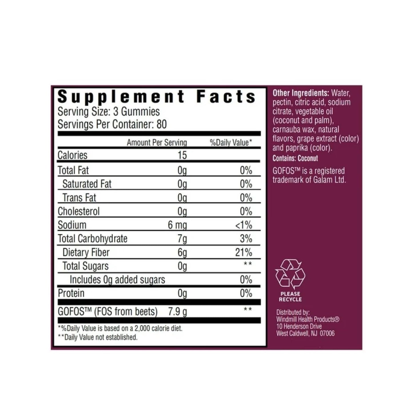Exquisite Fiber Gummies for Digestive Health, 240 Count, Sugar Free