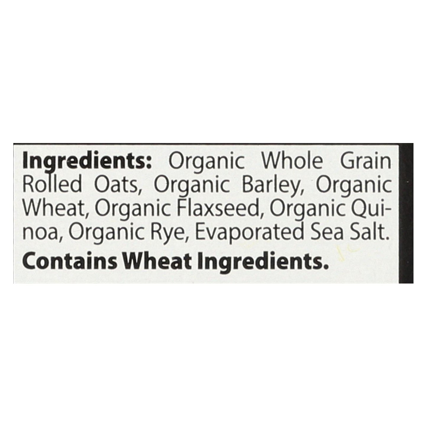 Better Oats Organic Instant Multigrain Hot Cereal Bare Case of 6 118 oz