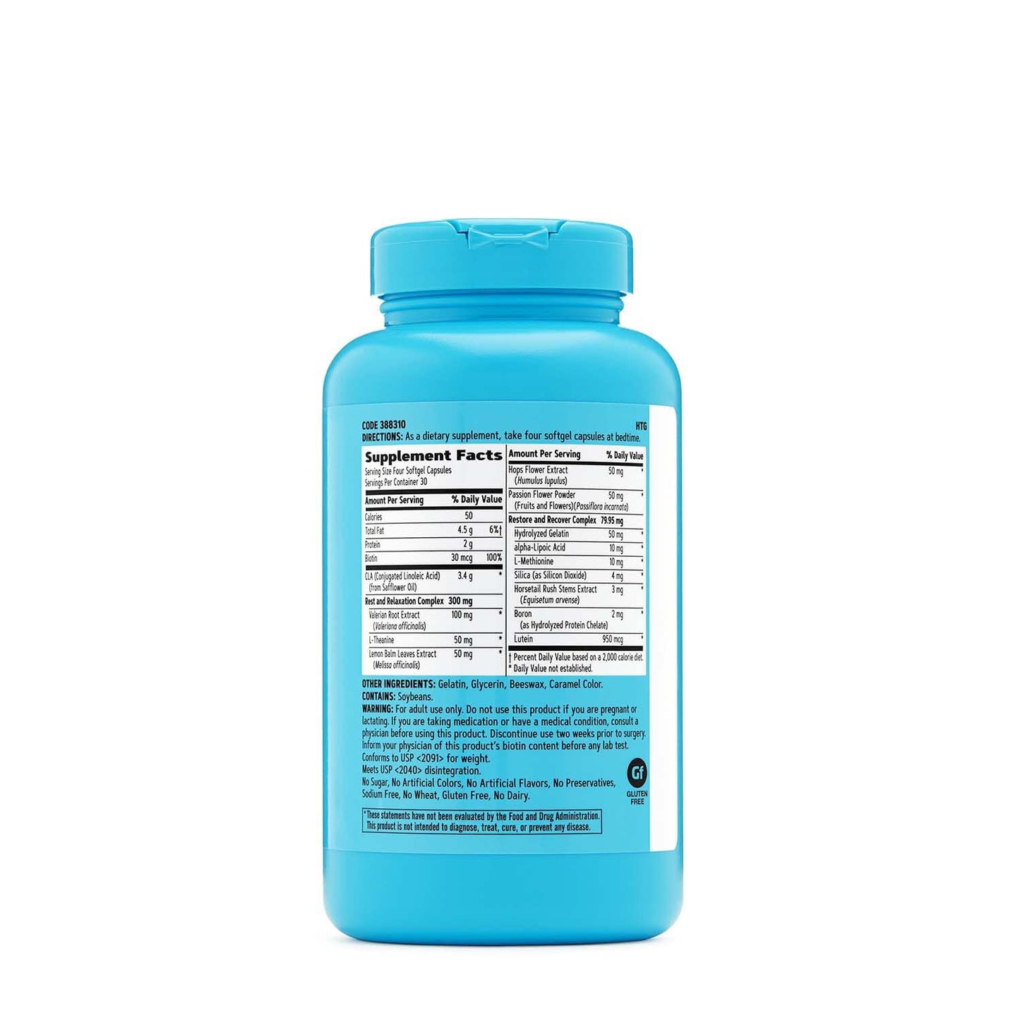 GNC Total Lean CLA PM | Nighttime Metabolism Support for Restful Sleep | 120 Softgels