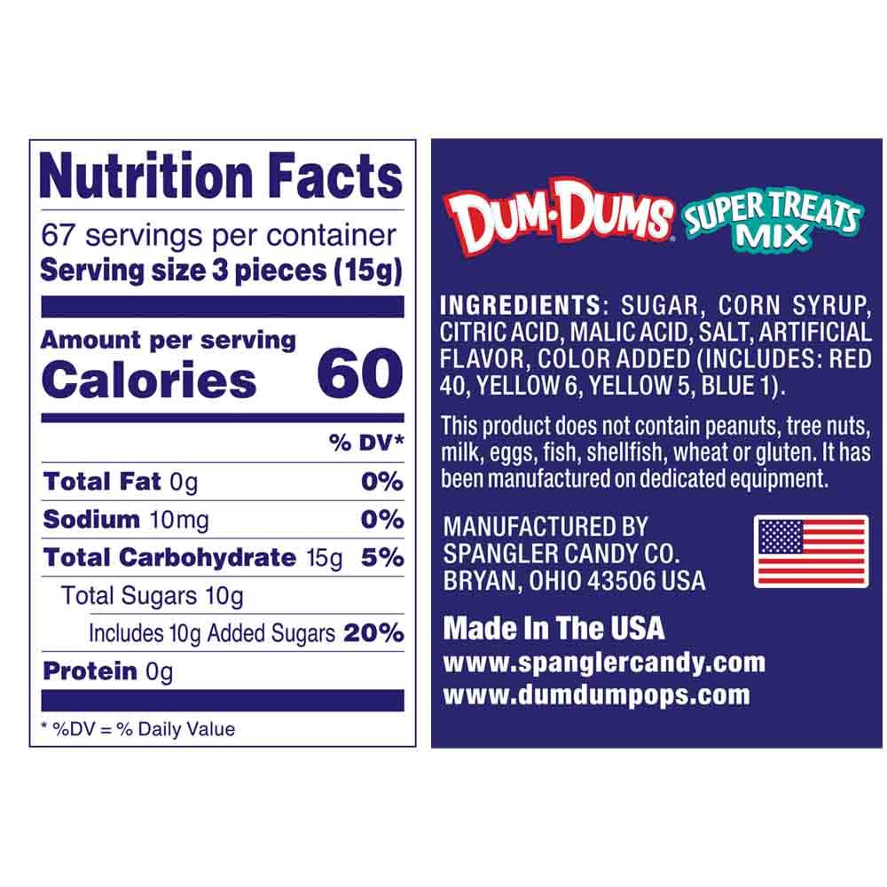 Dum Dums Super Treats 200 Ct Bag