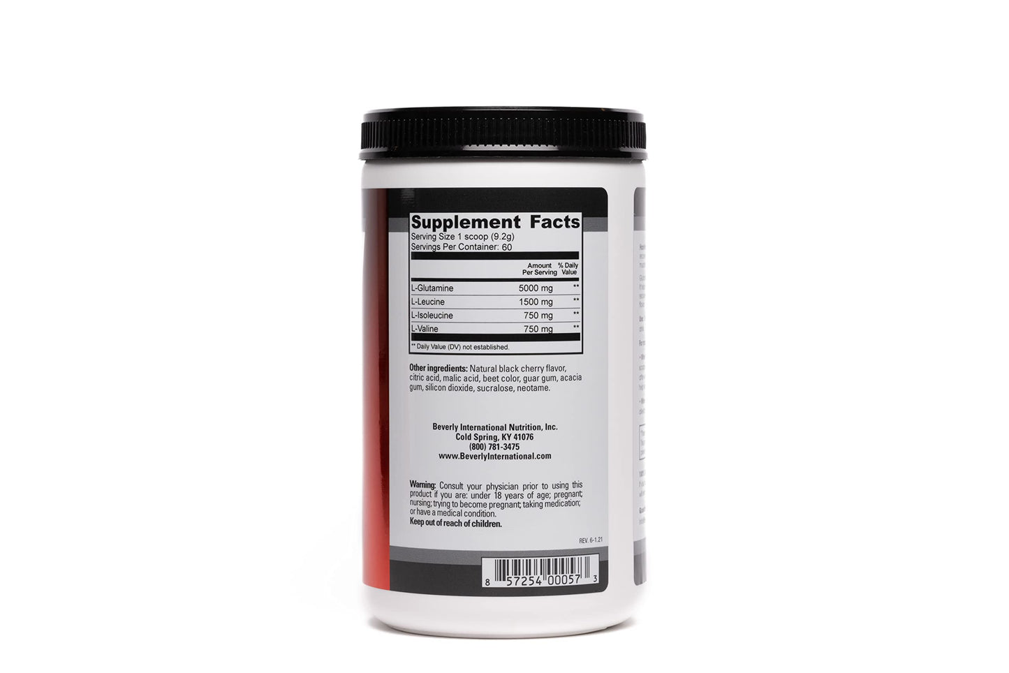 Beverly International Glutamine Select, 60 Servings. Clinically Dosed L-Glutamine and Amino Acid Formula for Lean Muscle and Recovery. Sugar-Free Powder. BCAA’s.