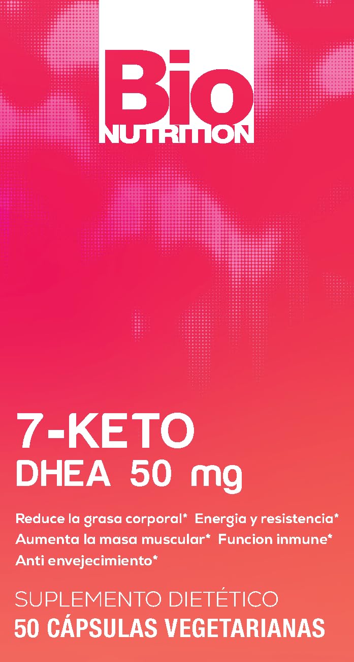 Bio Nutrition 7-Keto 50 Vegetarian Capsules | DHEA 50mg | Promotes Strong Immune Health | Energy & Stamina