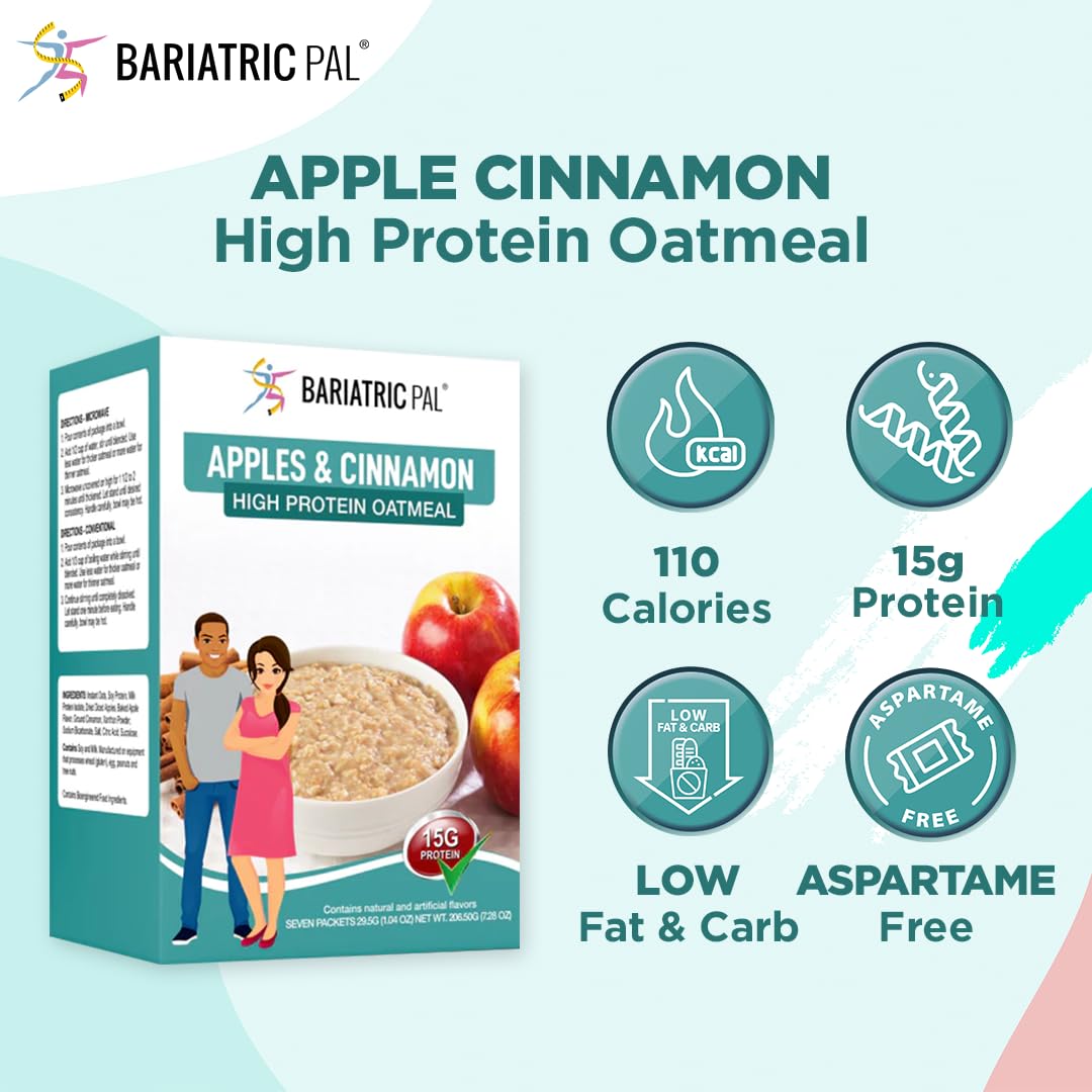 BariatricPal Hot Protein Breakfast Apple Cinnamon Oatmeal 1Pack