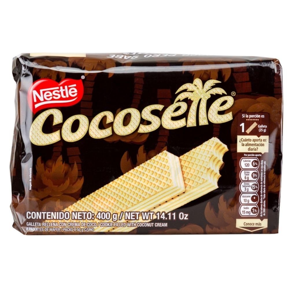Cocosette Pack of 8 400g Wafer Cookie Filled with Coconut Cream 50 g each