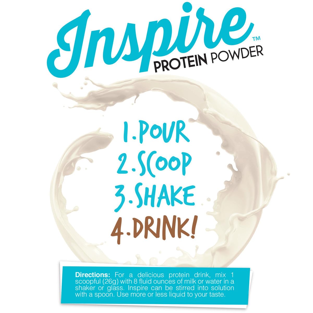 Bariatric Eating Inspire Vanilla Bean 20g Whey Protein Isolate Powder with Calcium