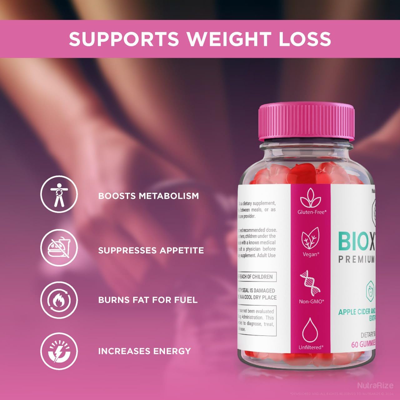 (3 Pack) BioXtrim Gummies - BioXtrim Keto ACV Gummies, BioXtrim ACV Gummies for Advanced Weight Loss, Maximum Strength Supplement, Keto + ACV Gummy, Bio Xtrim Gomitas Reviews (180 Gummies)