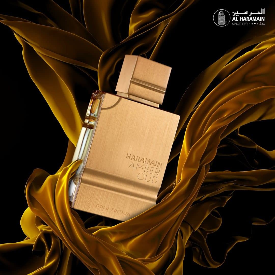 Al Haramain Amber Oud Gold Edition Eau De Parfum Spray 60ml (2 oz) - Unisex Arabian Perfume for Women & Men, Long-Lasting Amber Cologne with Refreshing & Sweet Fragrance
