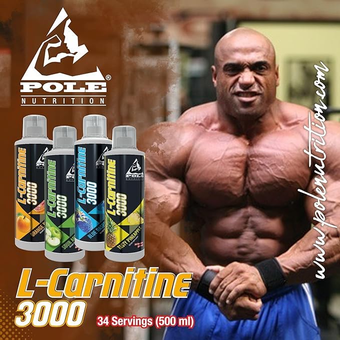 Pole Nutrition L-Carnitine 3000 | 500 Ml (34 Serving, Tasty Pineapple)