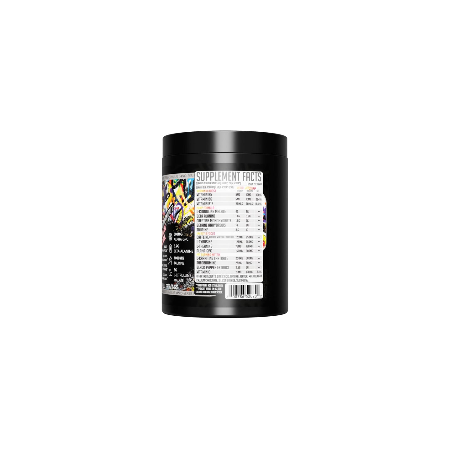 GMU SPORT Jacked Juice Pre-Workout Powder - High Energy, Explosive Pump & Focus Pre Workout Powder for Men & Women 8g Citrulline Malate, Creatine, Beta Alanine, B-Vitamin Boost - 40 Servings