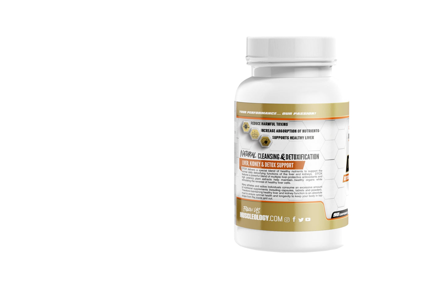 MUSCLEOLOGY Dtox: Liver and Kidney Support Supplement.