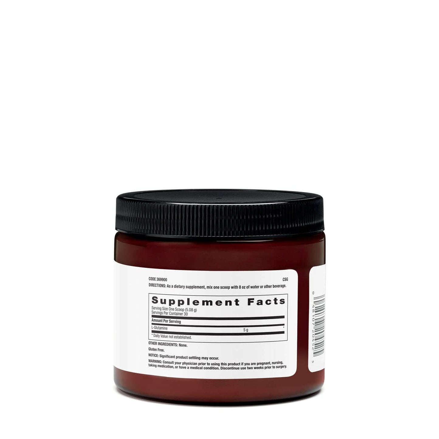 BEYOND RAW Chemistry Labs L-Glutamine Powder | Supports Muscle Function | 30 Servings