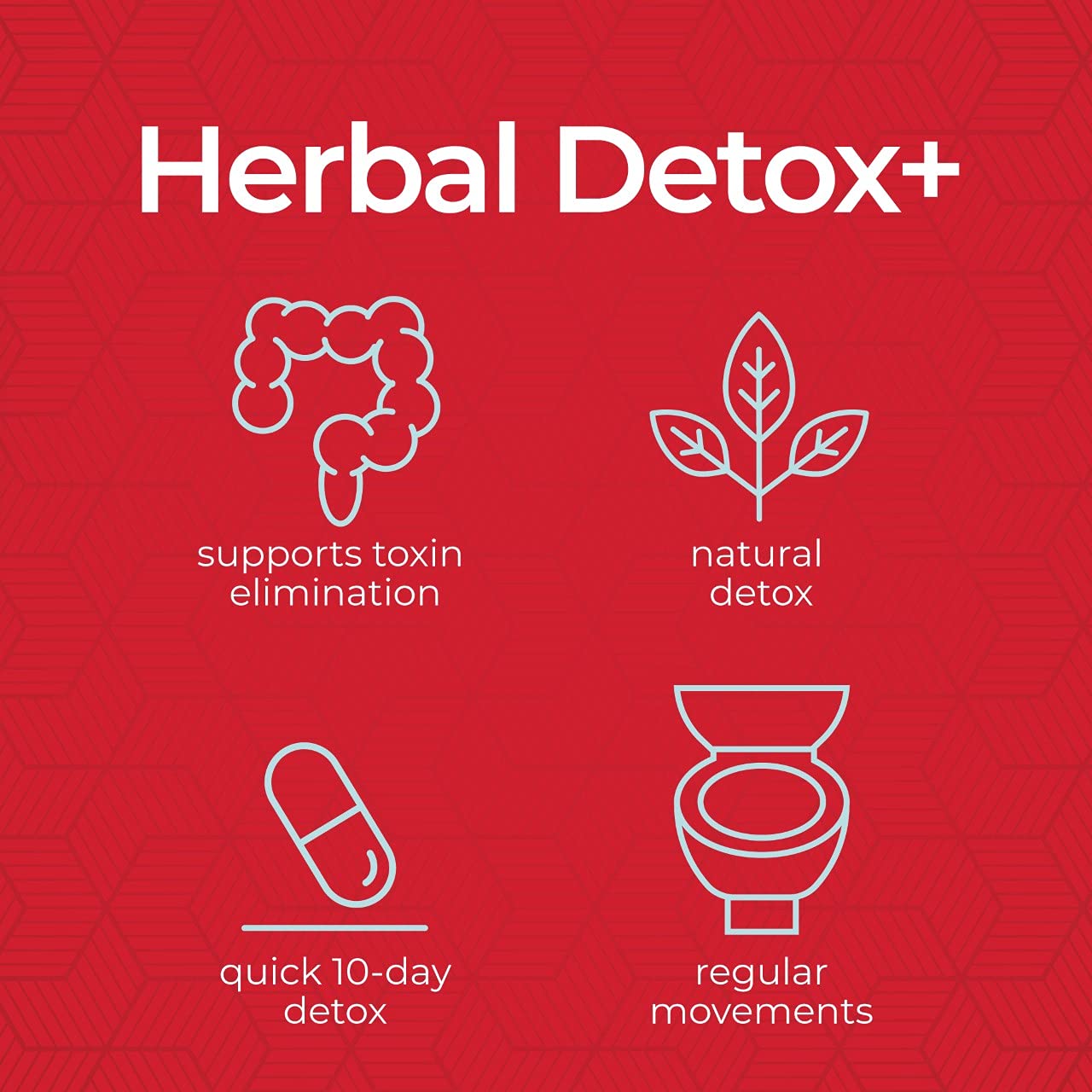 Health Plus Herbal Detox+ (10-Day Cleanse) 40 Capsules, 20 Servings