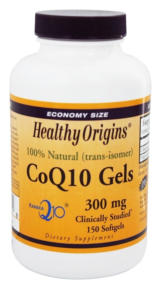 Healthy Origins CoQ10 (Kaneka Q10), 300 mg - Heart Health & Energy Supplement - Gluten-Free & Non-GMO Supplements - 150 Softgels