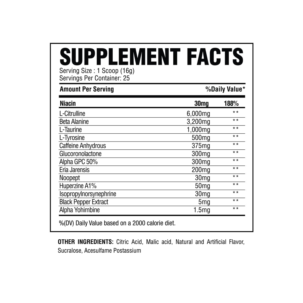 Alpha Nutrition Labs Twister Advanced Pre-Workout Powder (Bomb Blast)