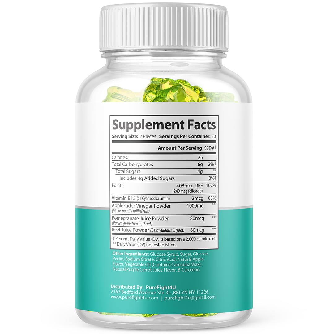 KetoRaw Keto +ACV Gummies | Apple Cider Vinegar Gummies, ACV Support, Advanced Weight Loss, 1000mg | Dietary Supplement 60 Gummies