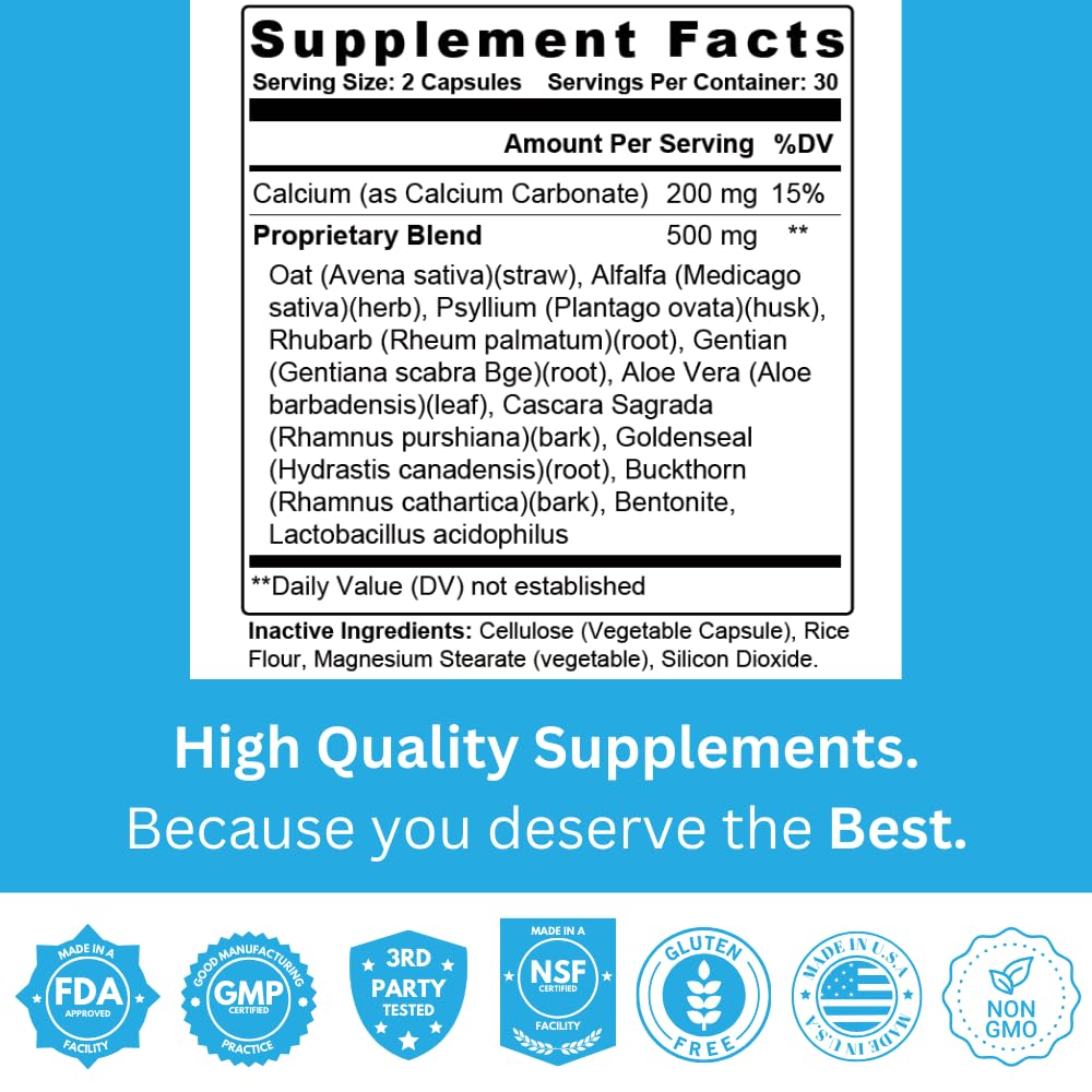 Staver Health Super Colon Cleanse - 15 Day Cleanse, Colon Cleanse Pills, Colon Cleanser & Detox, Psyllium Husk