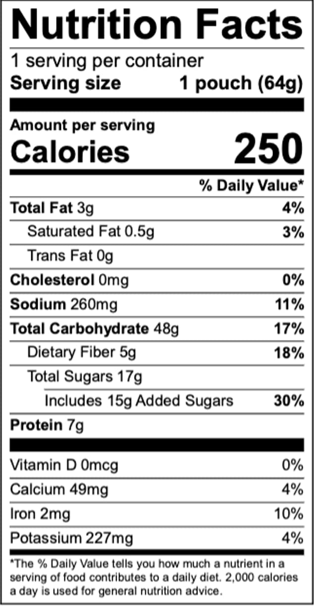 Anthem Peach Cranberry Instant Oatmeal Packets