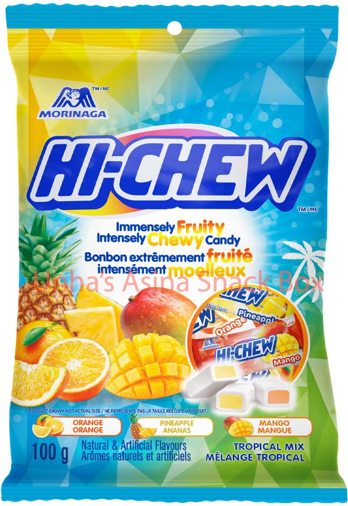 Hi Chew Candy 2 Different Flavors Fantasy Mix and Berry Mix Fruity Chewy Japanese Candy Variety Pack of 2 Tropical Sour Mix