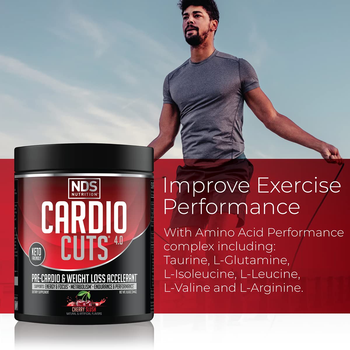 NDS Nutrition Cardio Cuts 4.0 - Cherry Slush - 8.6 oz.
