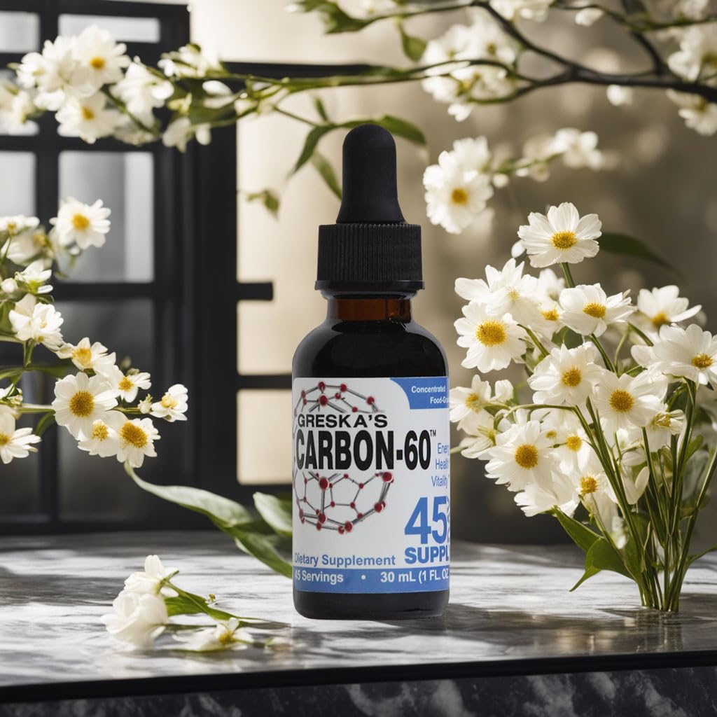 Greska's Carbon-60™ 45-Day Supply, Food-Grade, All-Natural, Organic Ingredients