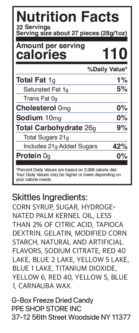 GBOX 22 OZ Freeze Dried Frettles Delightful Crunchy Fruity Flavorful Burst Airtight Sealed in a Grip Jar