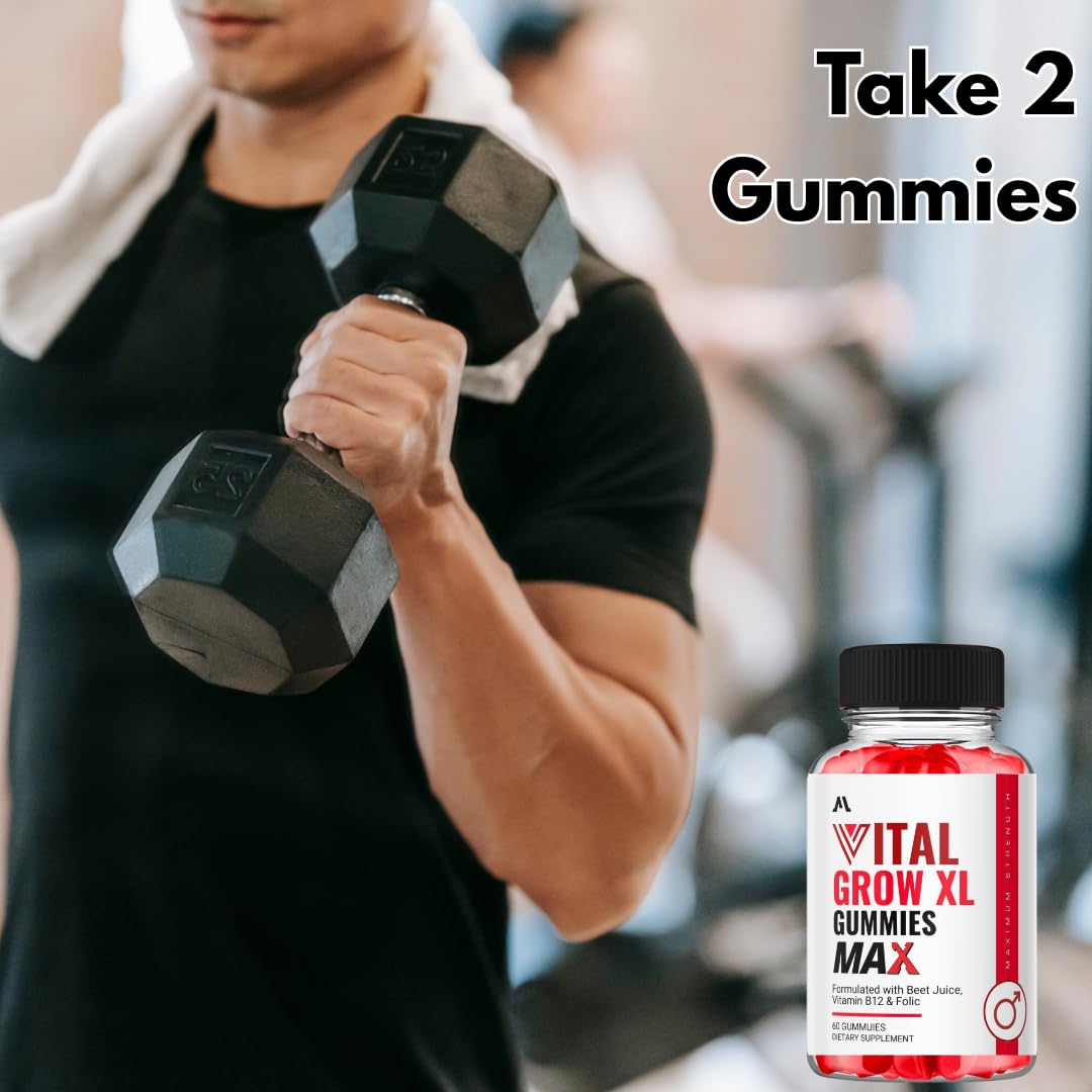 Vital-Grow XL Gummies | Vi-tal Gr-ow -XL Max Advanced Formula | Vital Grow X-L Male Gummies|(60-Pack of 1)