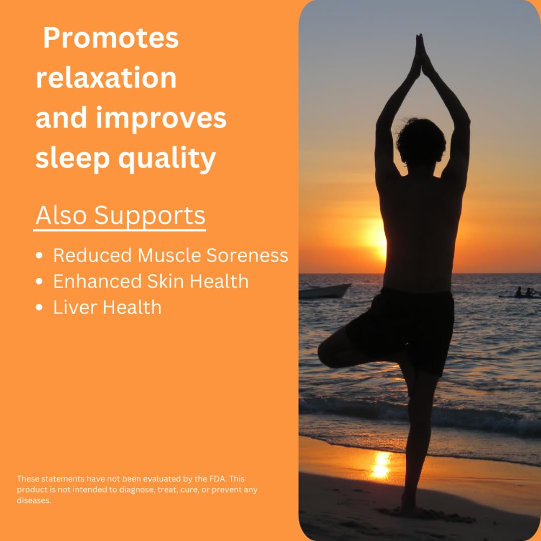 Ultra Pure Glycine - 500mg Capsules - Promotes Sleep, Collagen & Liver Detox* - Vegan, Gluten-Free & Non-GMO - 60 Capsules