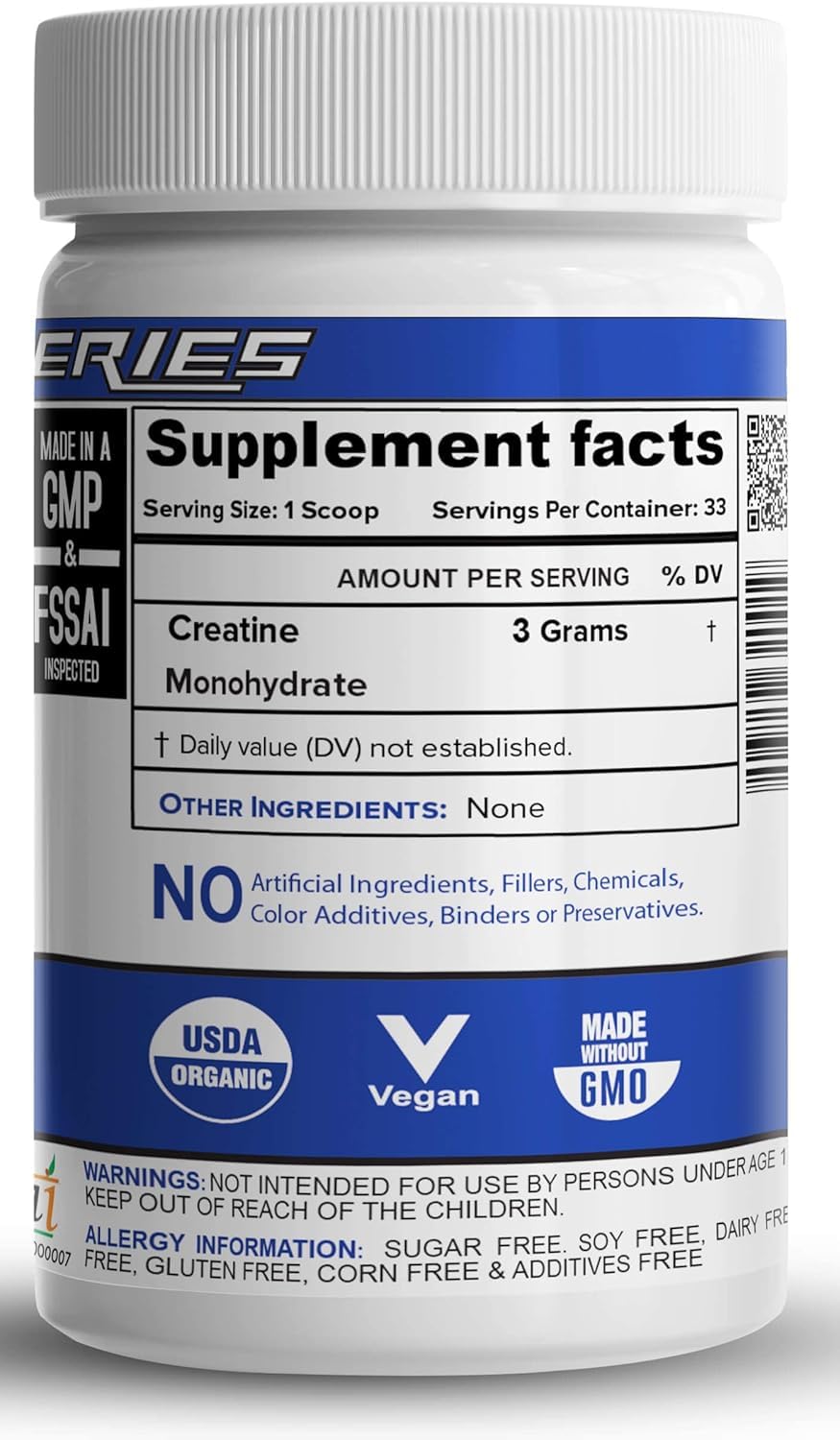 NutriJa Pure Micronized Creatine Monohydrate Powder- 100grams | Pre/Post Workout Supplement for Muscle Repair & Recovery