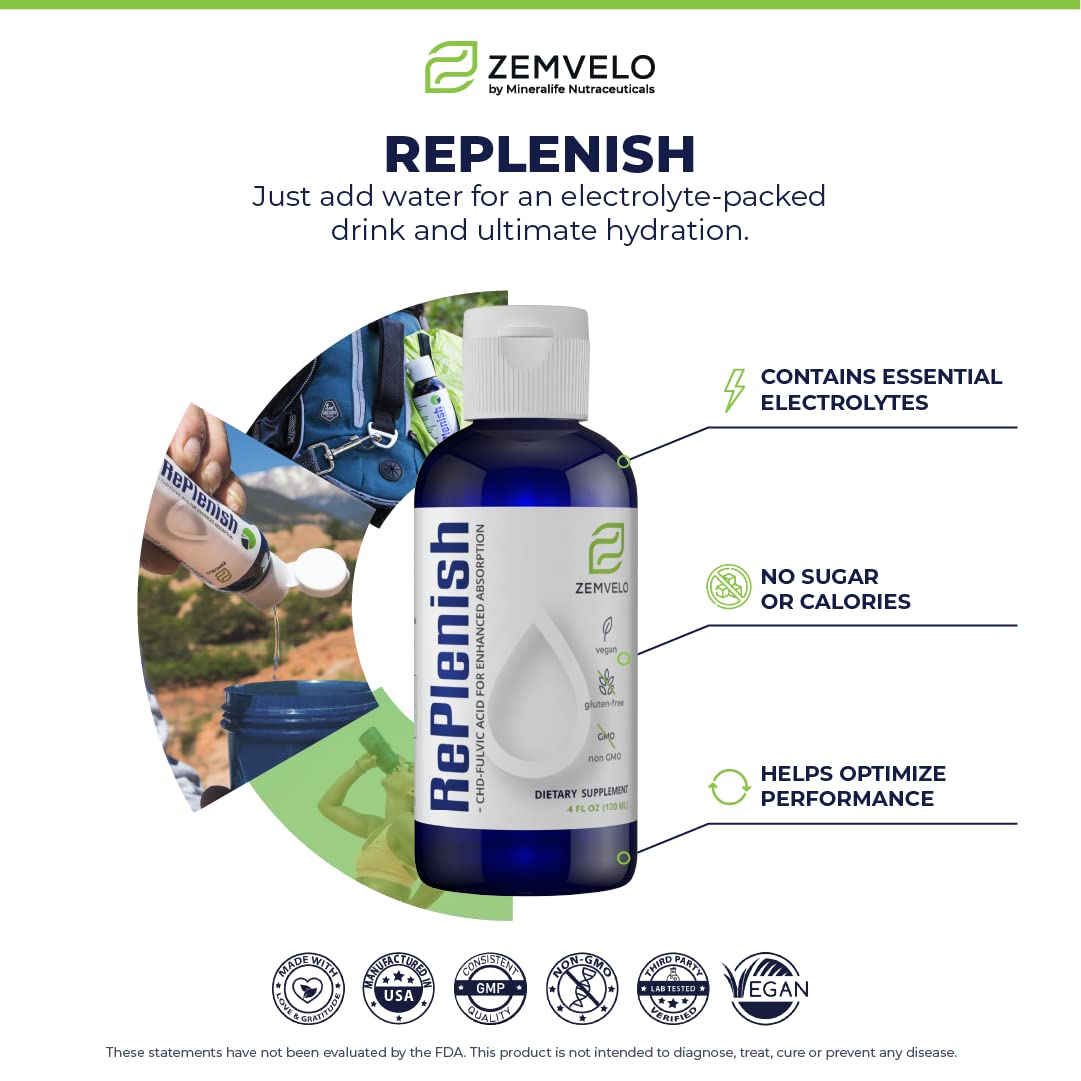 Liquid Ionic Electrolyte Supplement | Replenish | Rehydrate | Supports Muscle Health | Sodium, Potassium, Calcium, Magnesium, Trace Minerals | Vegan & Keto Friendly