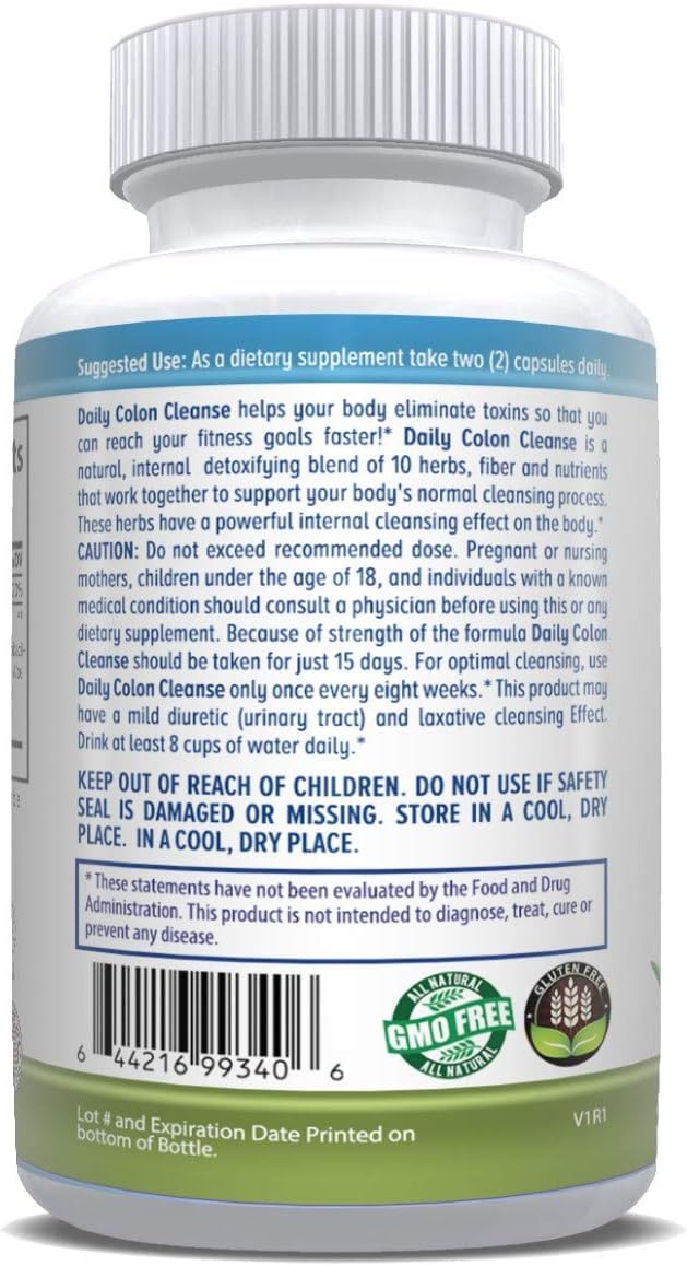 Life Tree Purify Intestinal Support Plus Daily Colon Cleanse Detoxify Kit 60 Capsules with 2 fl oz Tincture Formulation - Lactobacillus acidophillus - Natural Herbal for Digestive Health