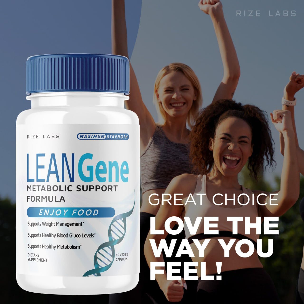 (2 Pack) Lean Gene Supplement, Lean Gene Metabolic Support Formula, Lean Gene for Advanced Weight Loss, Lean Gene Maximum Strength Capsules, LeanGenex All-Natural Pills, LeanGene Review (120 Capsules)