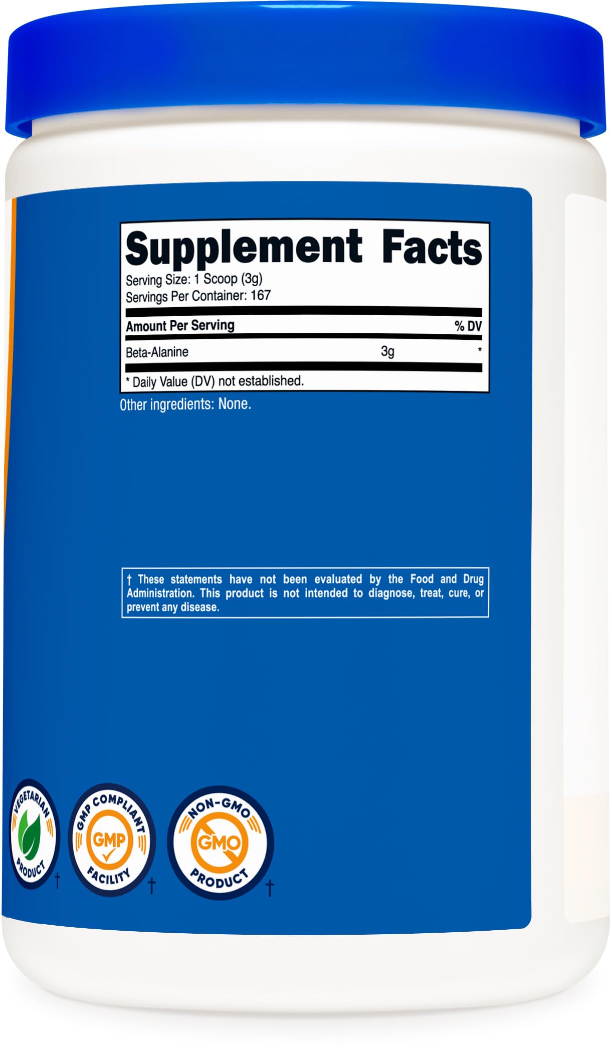 Nutricost Beta Alanine Powder 500 Grams (1.1lbs) - Pure Beta Alanine, Gluten Free & Non-GMO