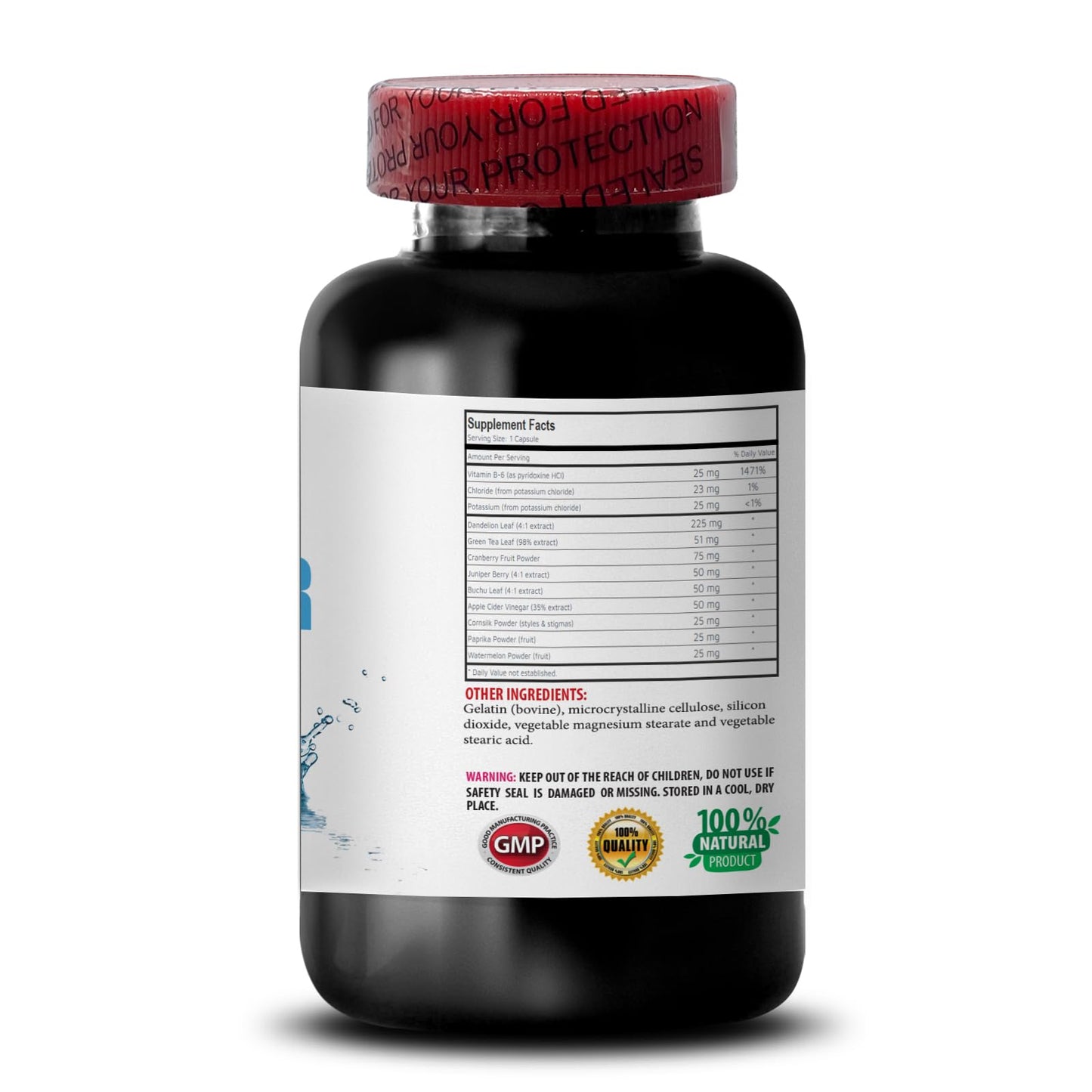Water Away with Green Tea Leaf - Water Away - Dandelion Root Extract Organic, Apple Cider Vinegar Supplements, Water Away Green Tea, Water Away Digestive Support, Green Tea Leaf 1 Bottle 60 Capsules