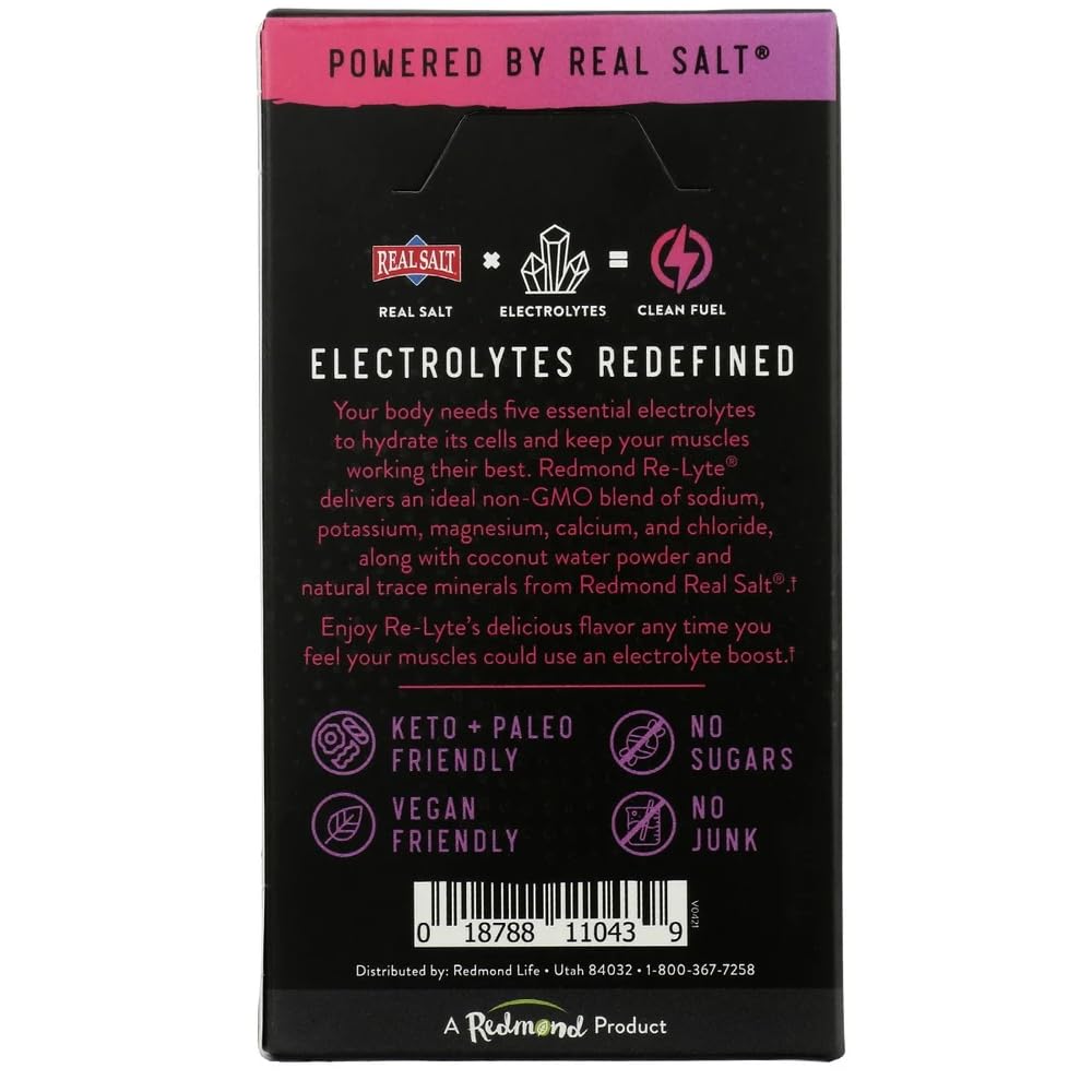 RELYTE Re-Lyte Electrolyte Drink Mix Mixed Berry 15 Servings Packets 3.44 oz